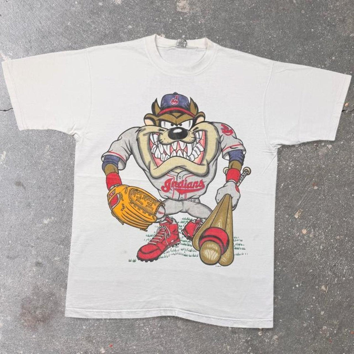 1990s Taz Cleveland Indians Mashup Tee | XL