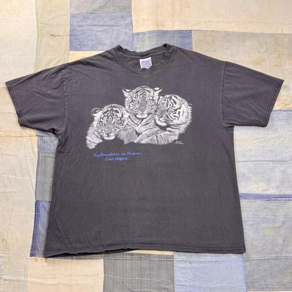 1990s Hanes White Tiger Cubs Las Vegas Graphic Tee | XL