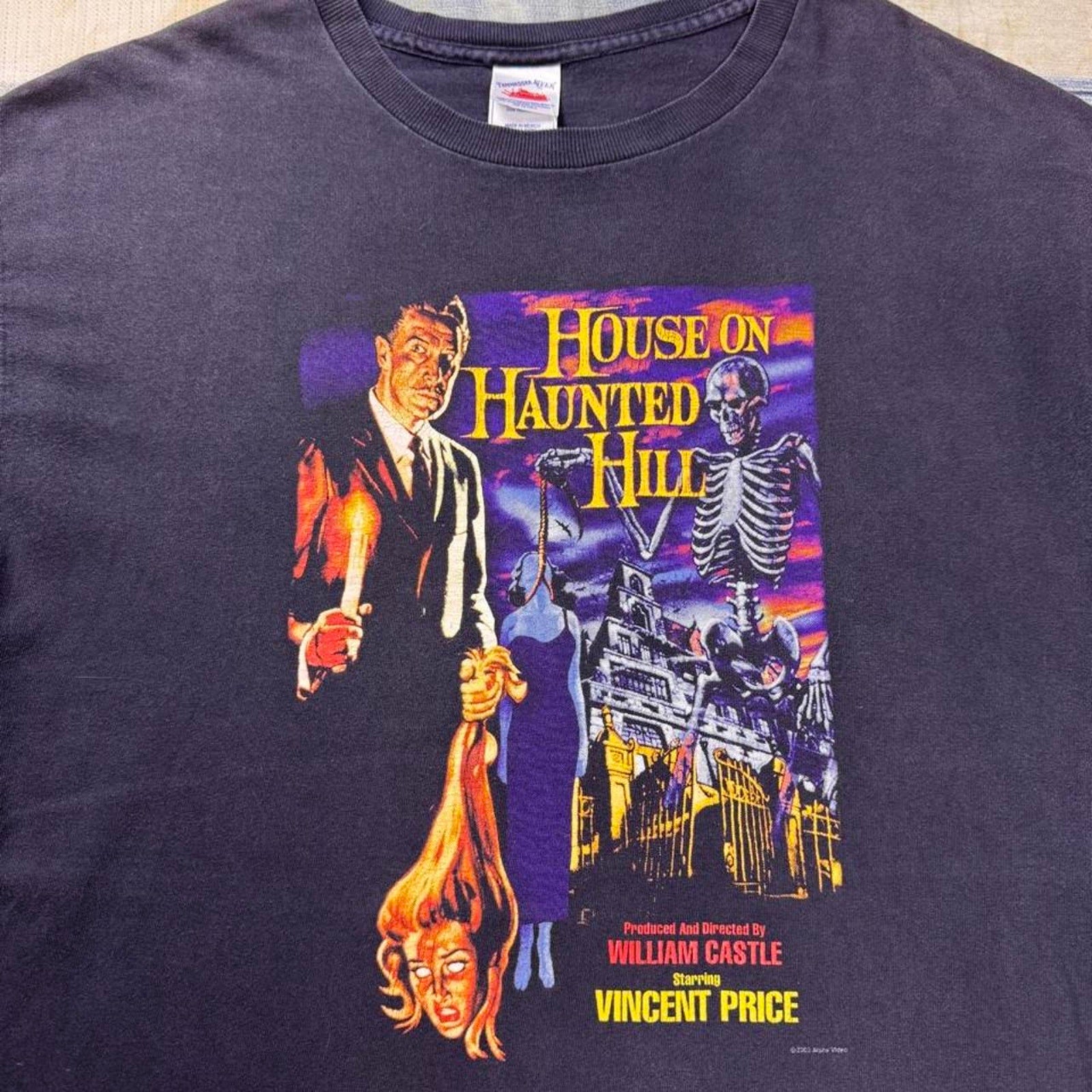 90s House on Haunted Hill movie promo tee size L