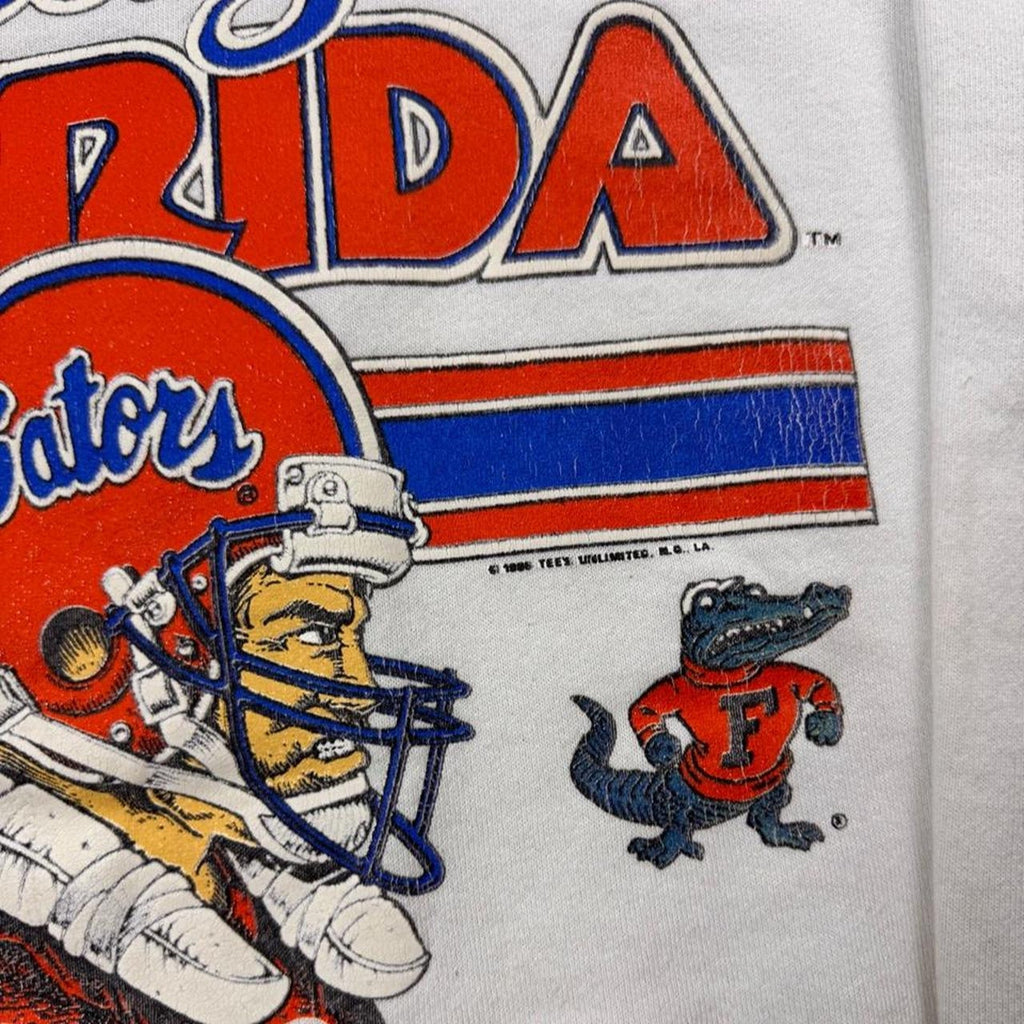 1985 University of Florida Gators Football Raglan Sweatshirt | Medium