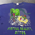 1990s Distressed Looney Tunes Virtual Reality Bytes Taz Tee | XL￼