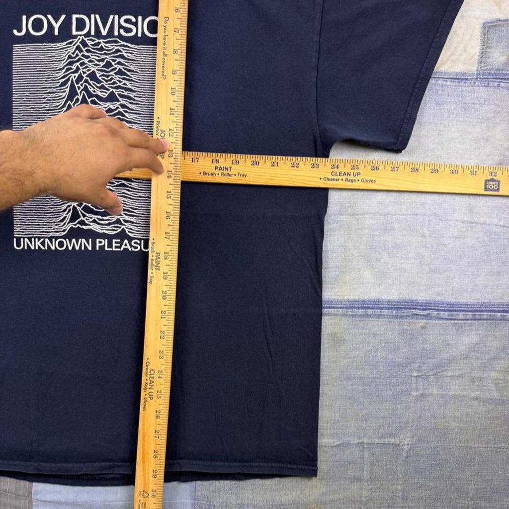 2000s Joy Division Unknown Pleasures Graphic Band Tee Gildan | XL