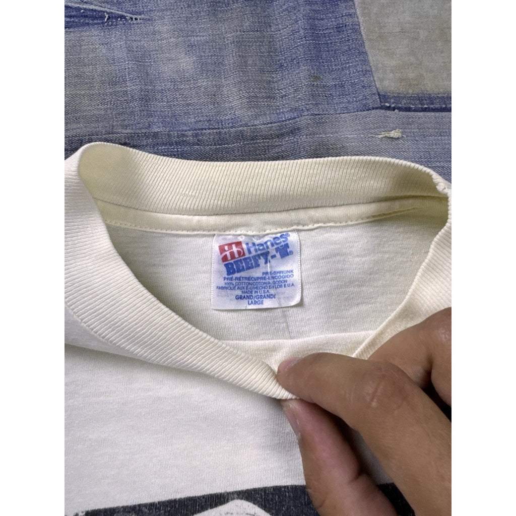 Mississippi John Hurt Vintage 90s Graphic T Shirt White Hanes Large USA