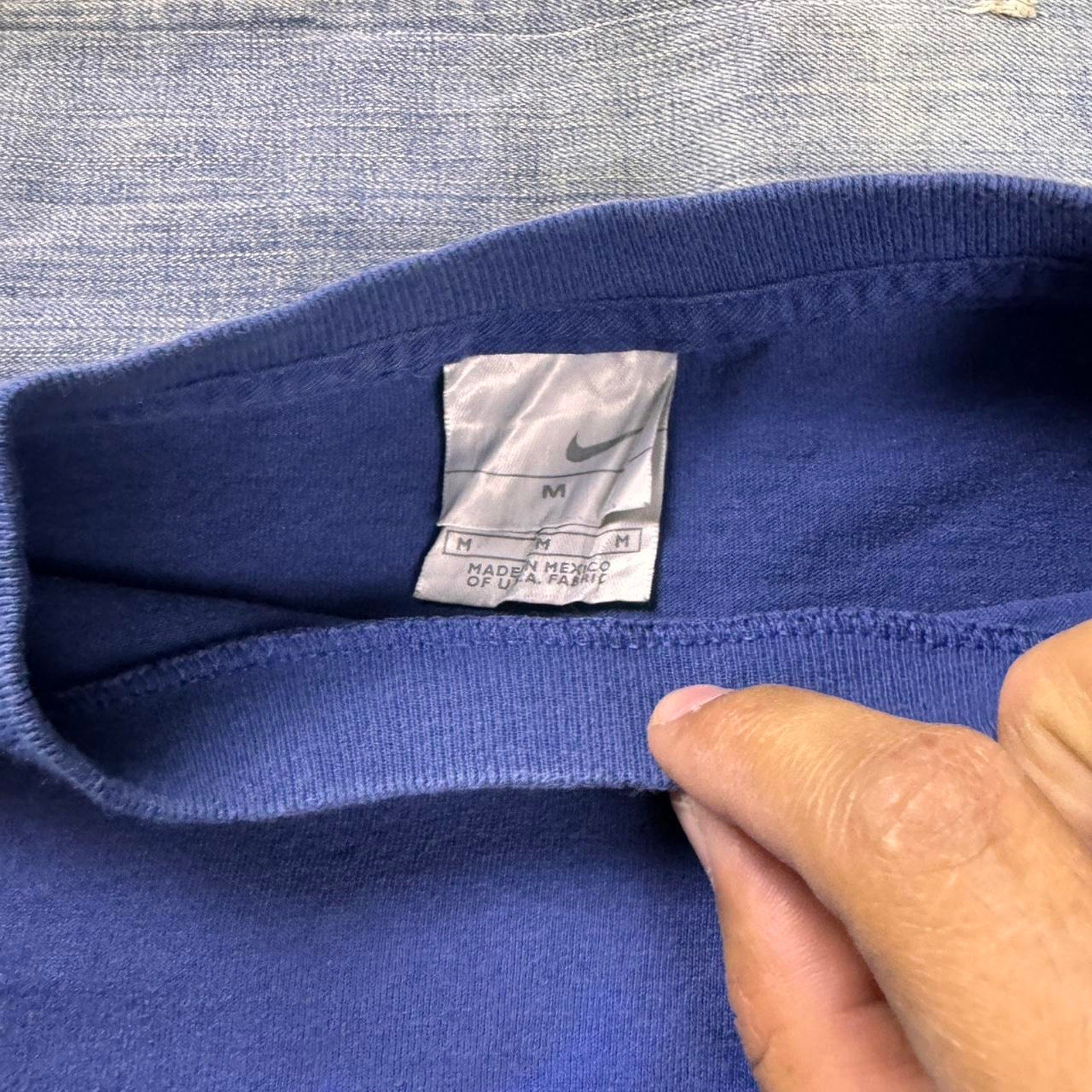 2000s Nike Go Like Hell Blue Tee | Medium