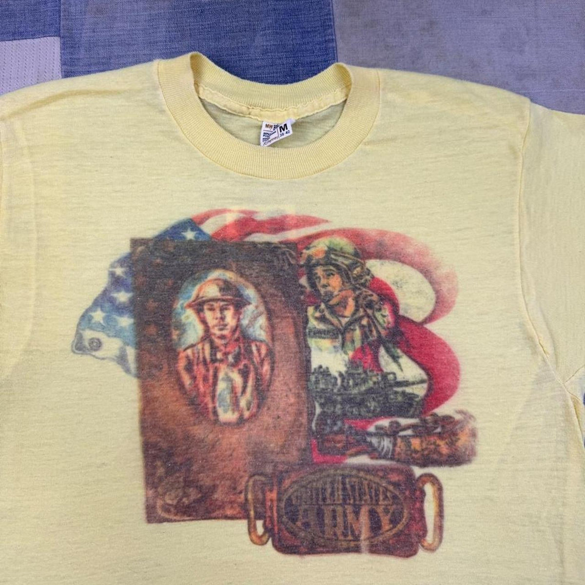 1980s United States Army Military Tribute Graphic Tee | Medium