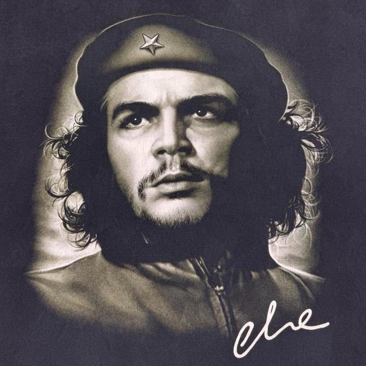 2000s Rock Eagle Che Guevara Double Sided Black Graphic Tee | Large