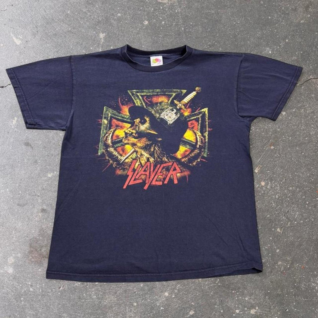 2004 Slayer Eagle Sword Graphic Tee | Medium