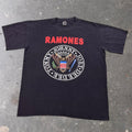 2000s Ramones Presidential Seal Distressed Band Tee | XL