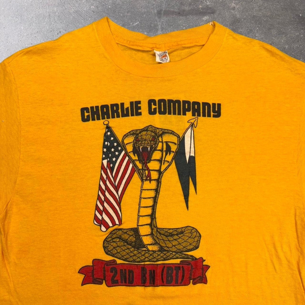 1970s Charlie company hanes military tee | L