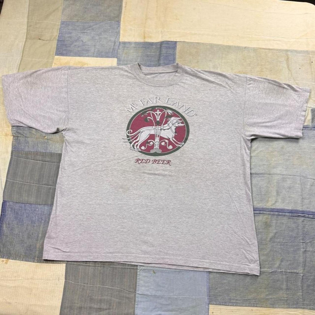 1990s McFarland Red Beer Graphic Tee | XL