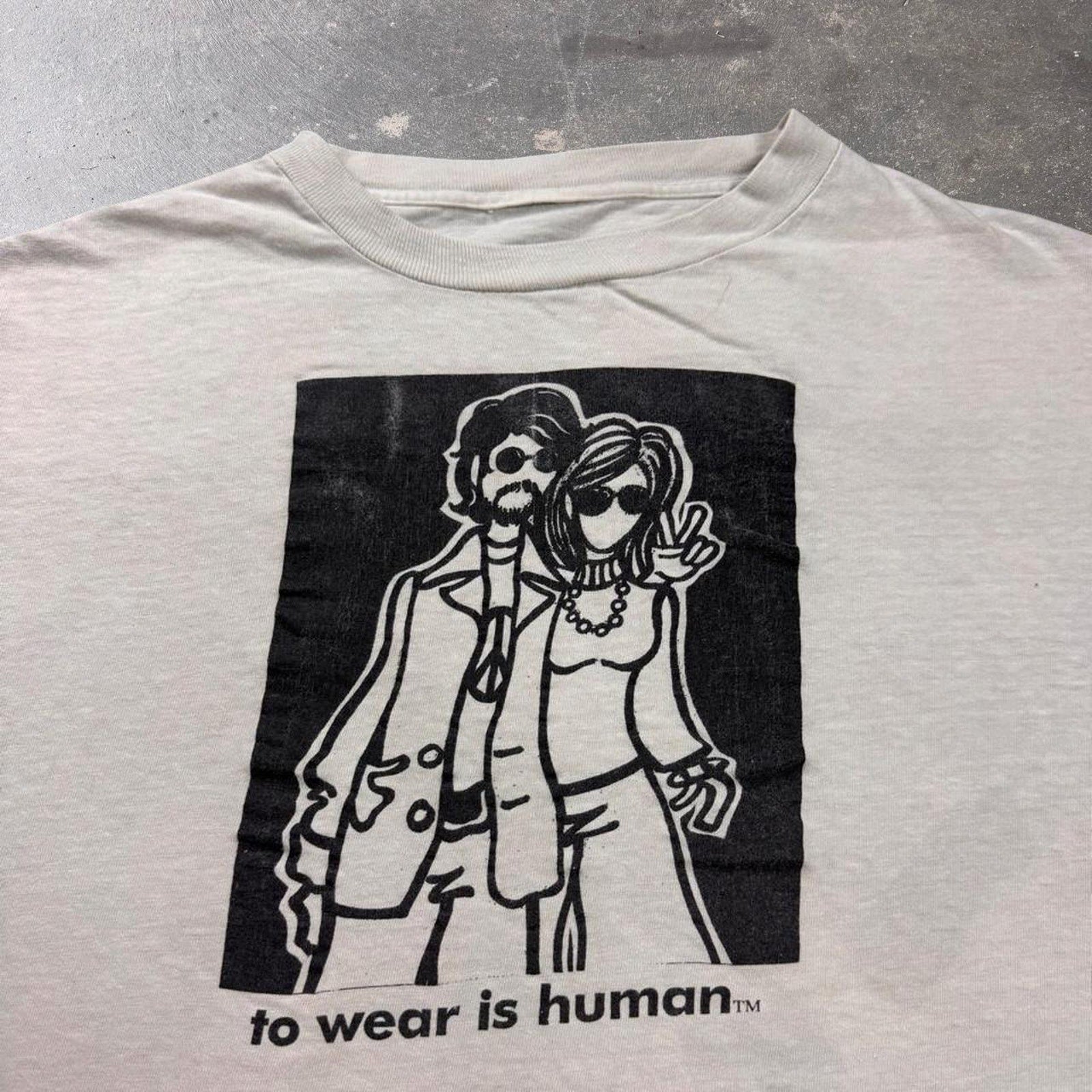 1990s Simply Solomon Art “To Wear Is Human” tee | XXL