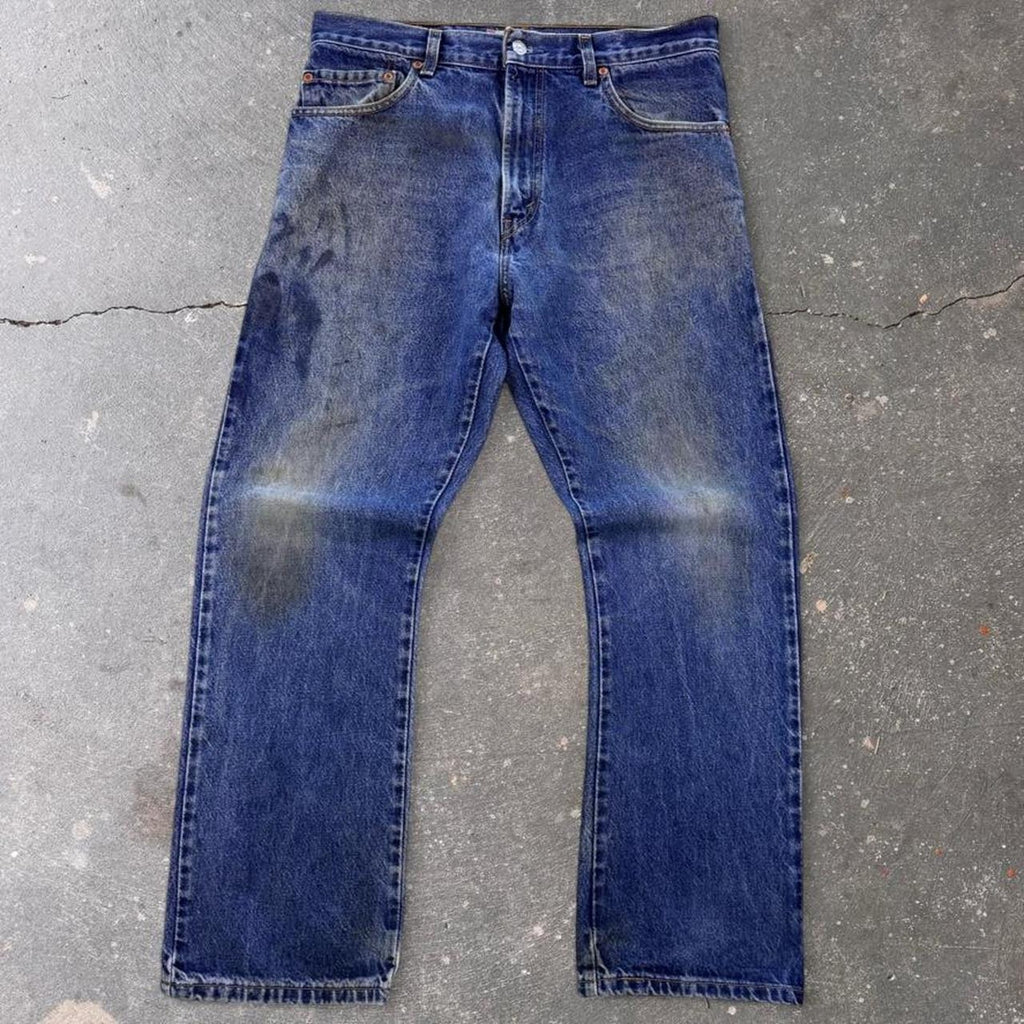 2000s Levi's 517 Bootcut Faded Blue Jeans | Size 33 x 29.5