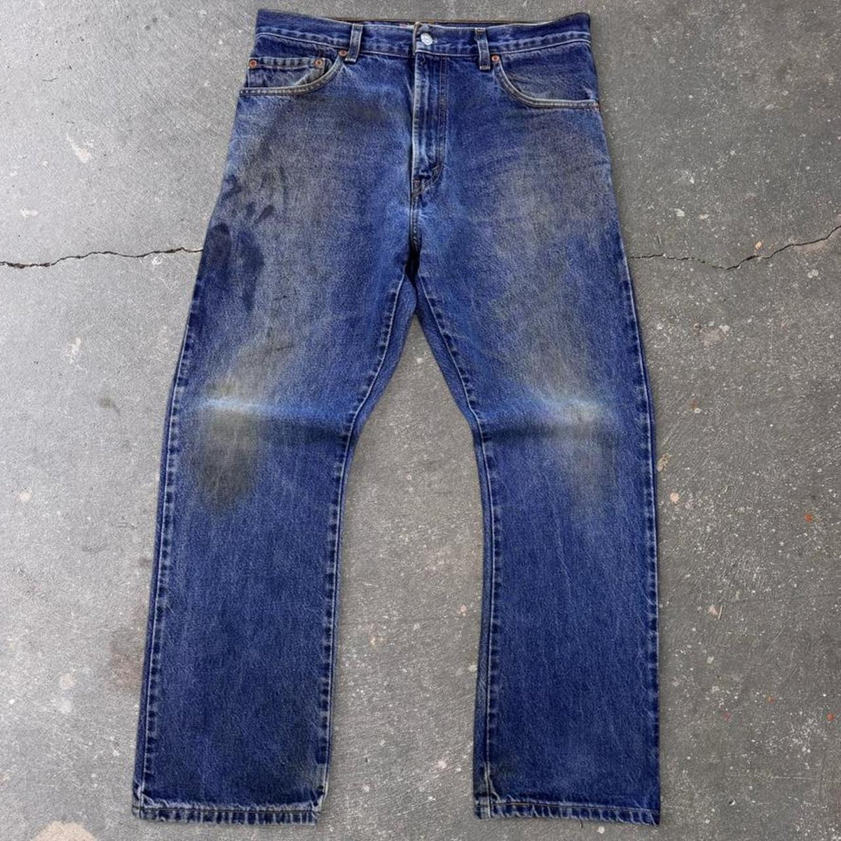 2000s Levi's 517 Bootcut Faded Blue Jeans | Size 33 x 29.5