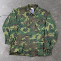 1969 US Army Vietnam ERDL Green Leaf Camo Jungle Fatigue Jacket | Medium Short