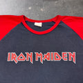 2004 Iron Maiden Logo Raglan Band Tee | Large
