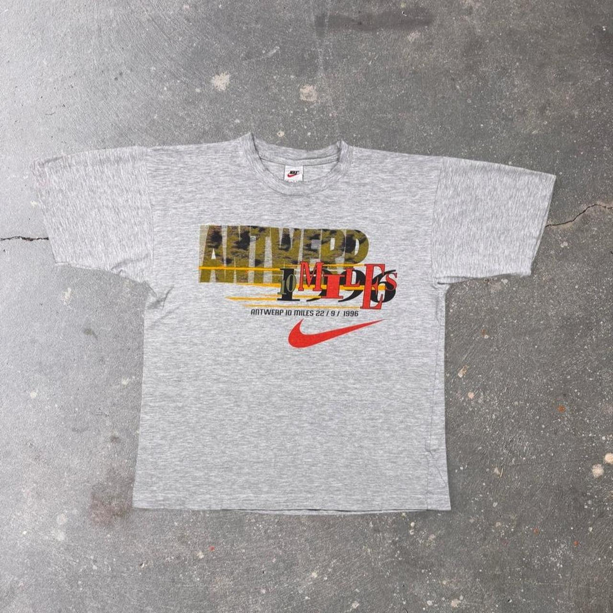 1996 Nike Antwerp 10 Miles Race Tee | M