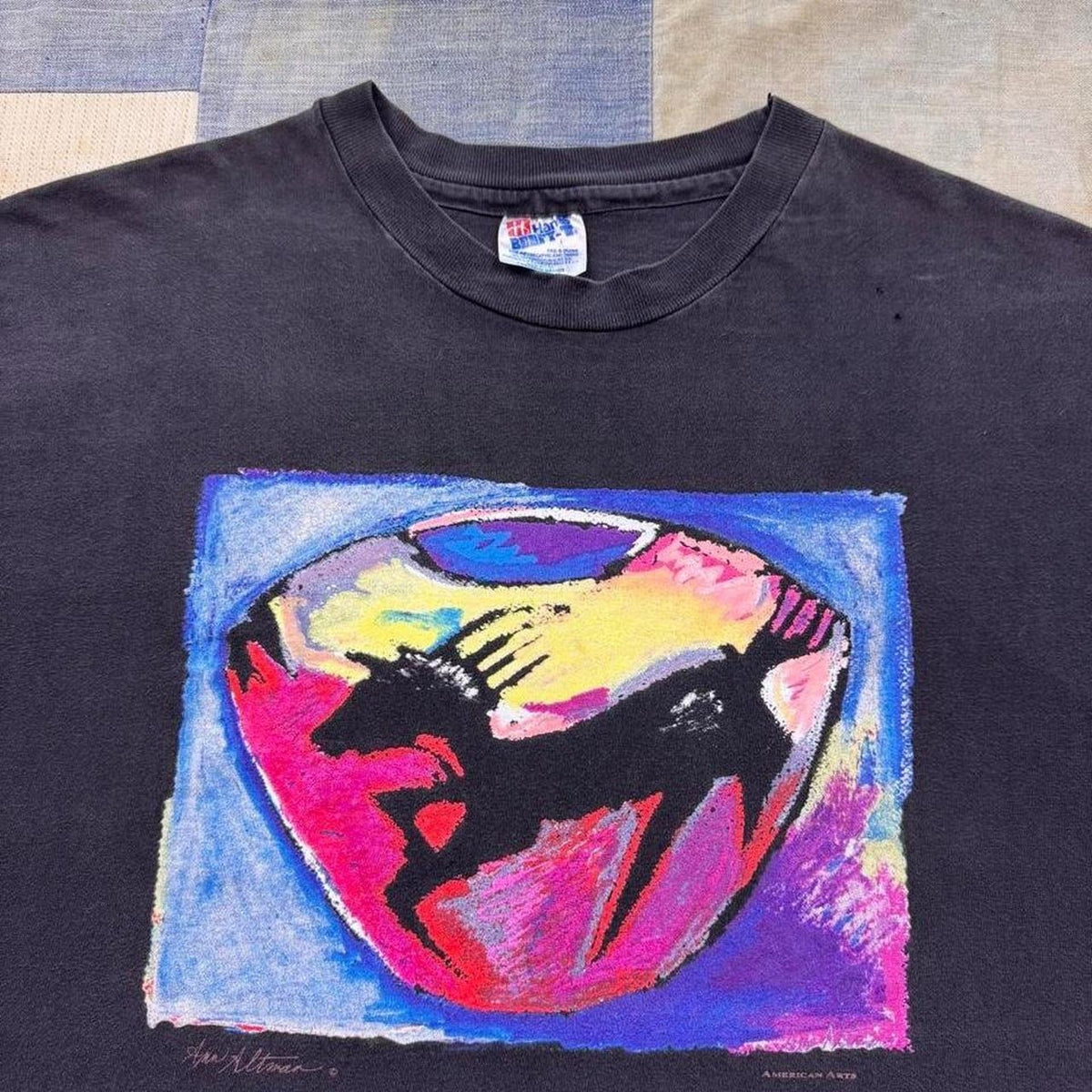 1990s Ann Altman New American Art Graphic Tee | XL