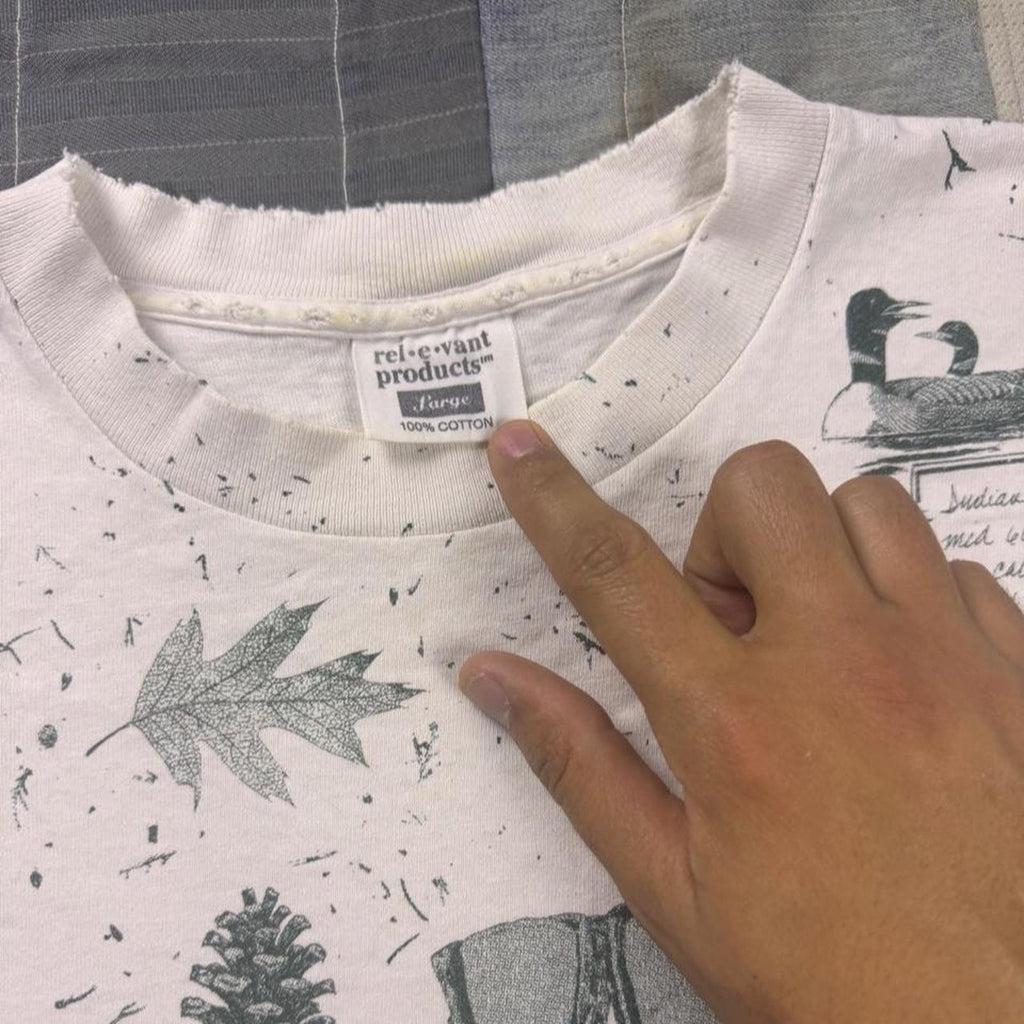 1990s Relevant Products Outdoor Nature All Over Print Tee | Large