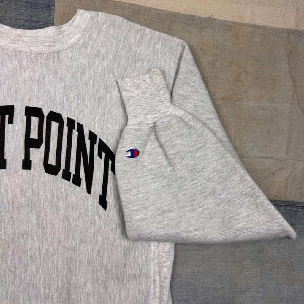 1990s Champion West Point Reverse Weave Sweatshirt | L