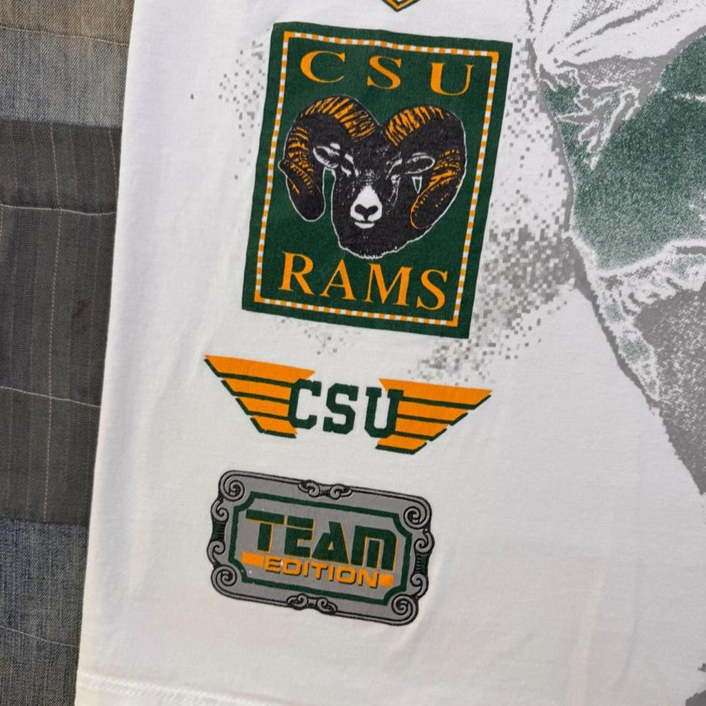 1990s Colorado State Rams Football Team Edition Graphic Tee | Large