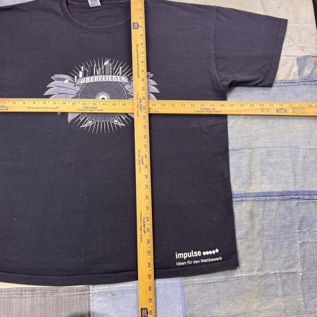 2000s Überflieger German Industrial Graphic Tee | XXL