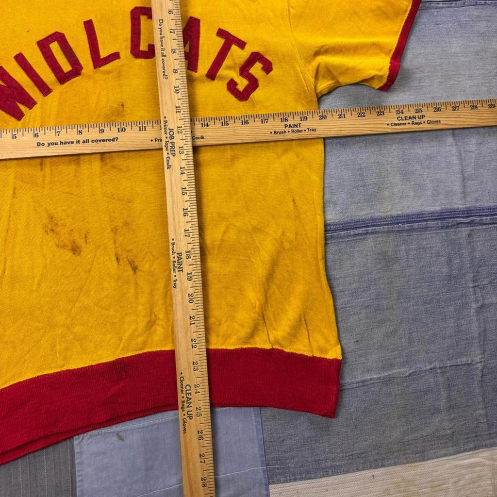1950s Rawlings Wildcats Wool Baseball Jersey | Size 40