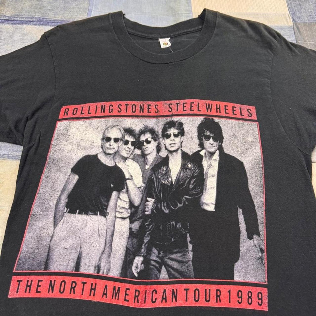 1989 Rolling Stones Steel Wheels North American Tour Tee | Large
