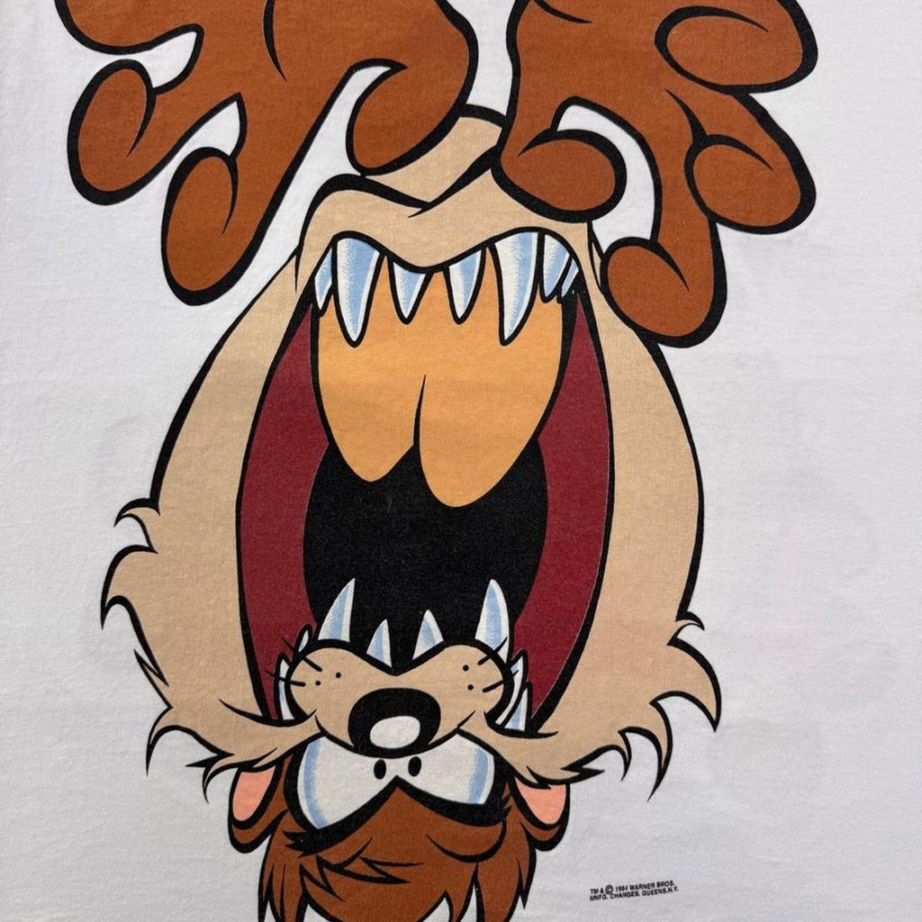 1994 Looney Tunes Taz Upside Down Double-Sided Graphic Tee | Large