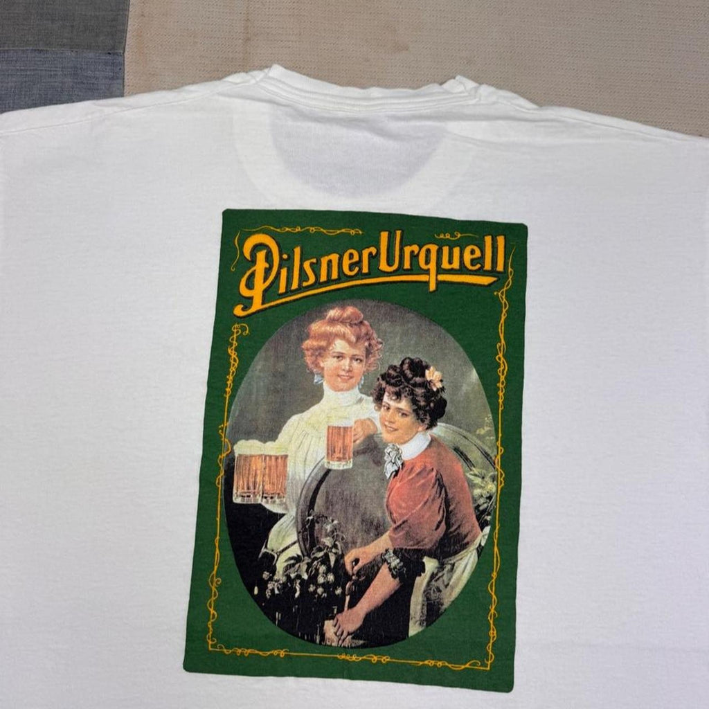 1990s Pilsner Urquell Beer Poster Tee | XL