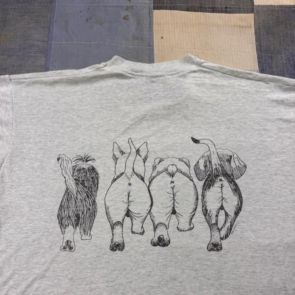 1990s Dog Breeds Front and Back Graphic Tee | XL