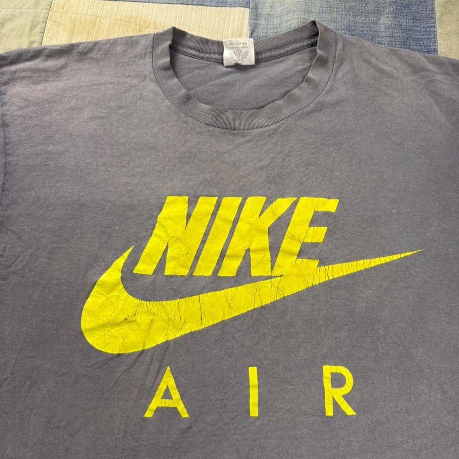 1990s Nike Air Big Swoosh Graphic Tee | Large