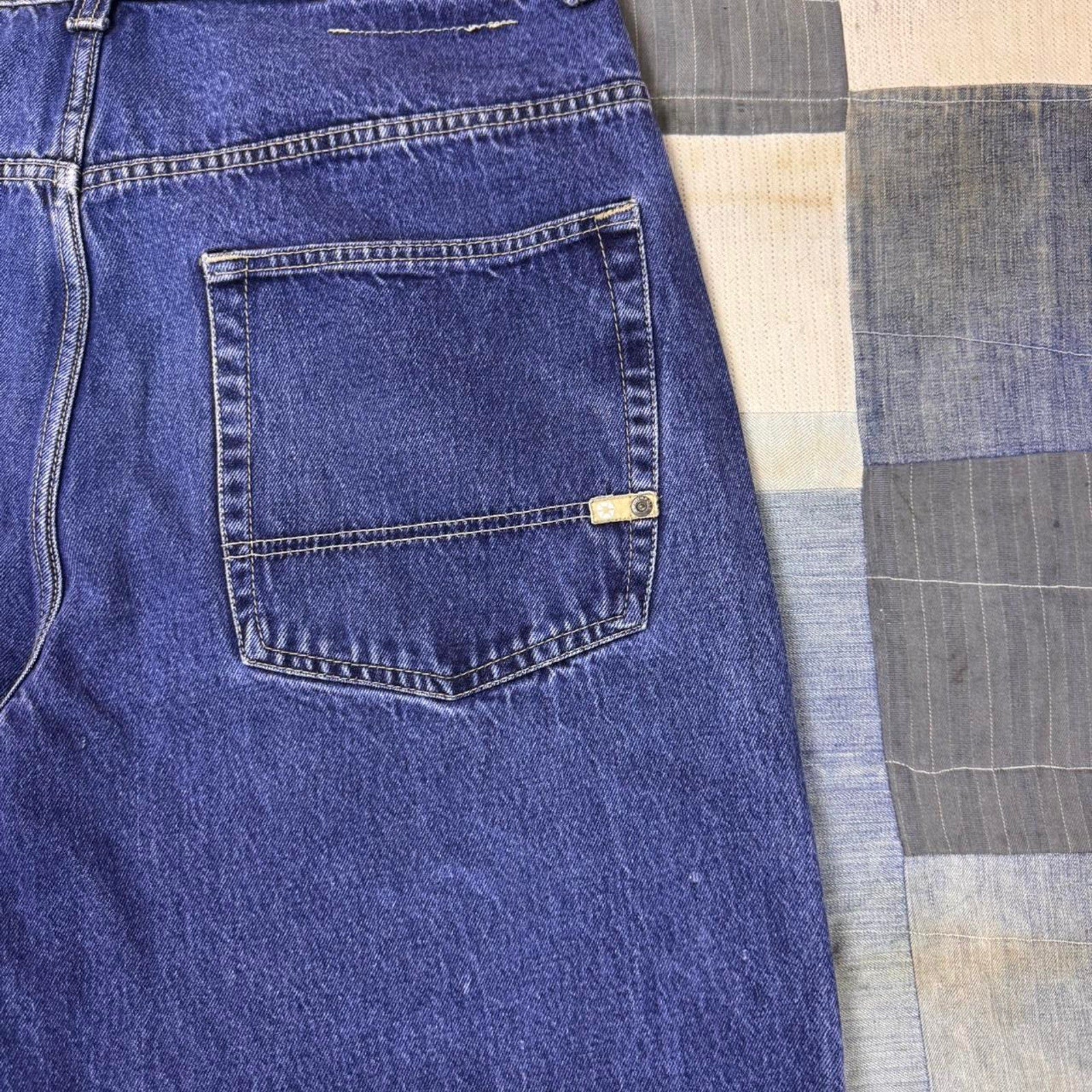 2000s Southpole yellow tab baggy jeans | 36x31