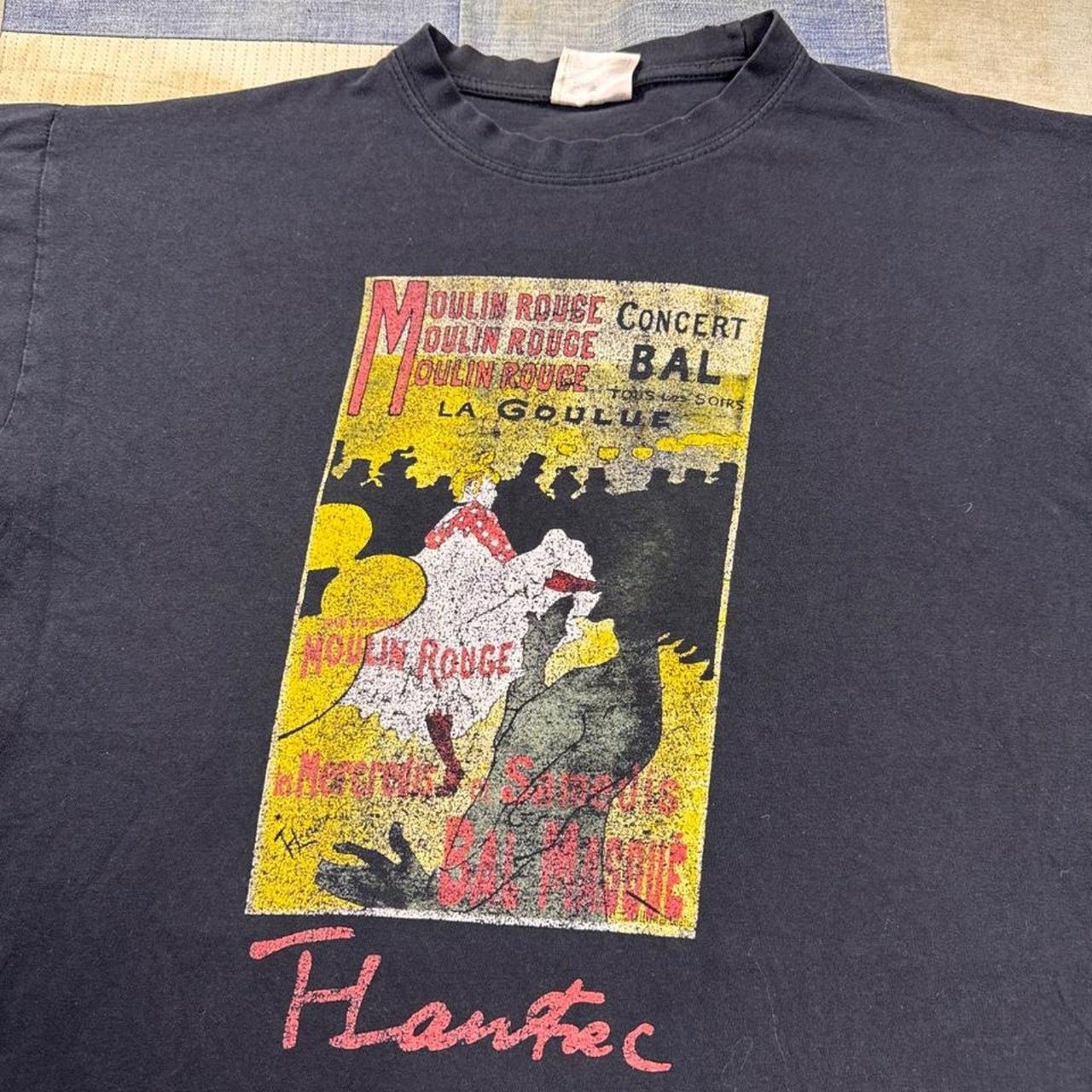1990s Henri de Toulouse-Lautrec Moulin Rouge Art Graphic Tee | Medium