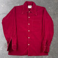 1960s Arrow Casual Wear Red Corduroy Button-Up Shirt | Medium