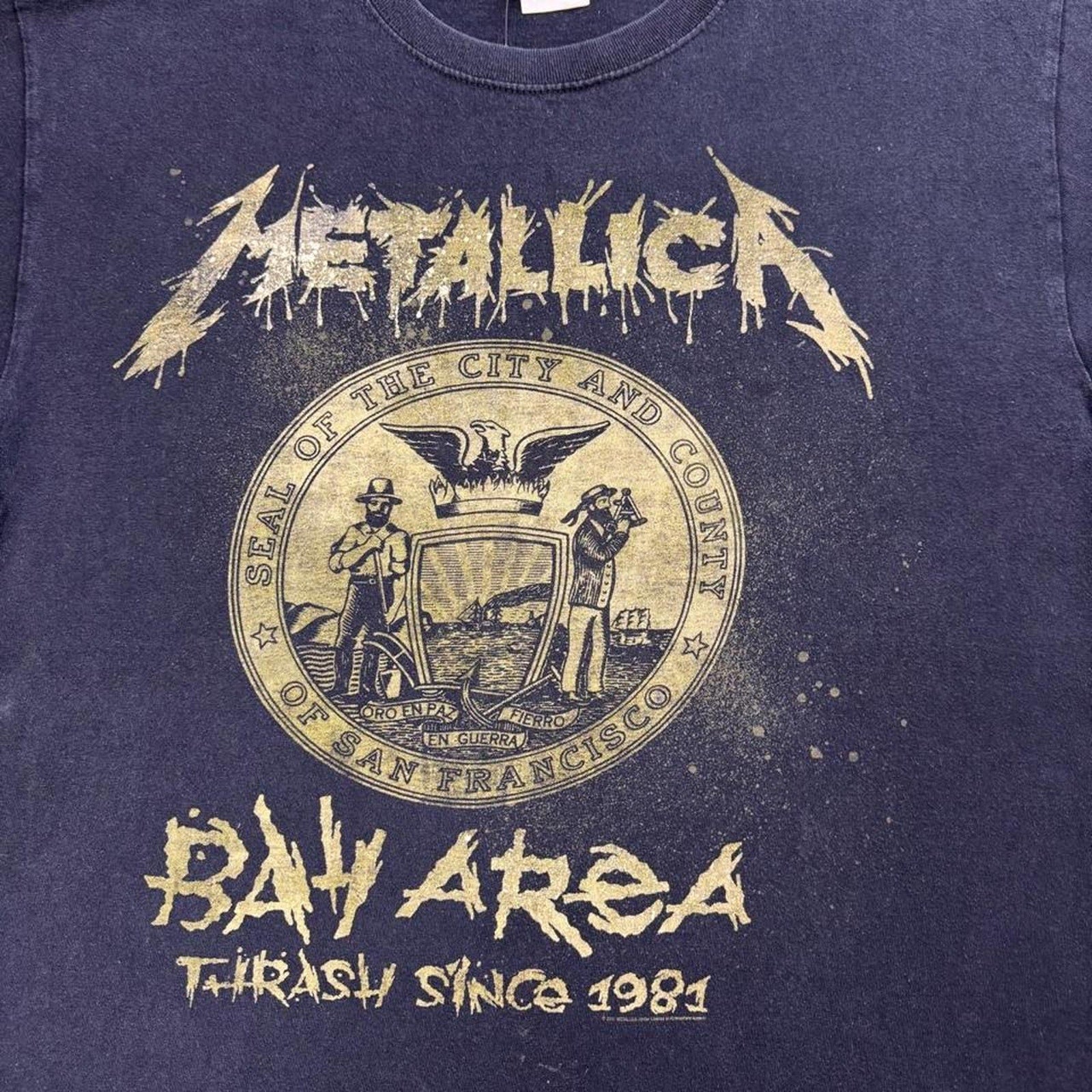 2011 Metallica Bay Area Thrash Since 1981 Band Tee | Large