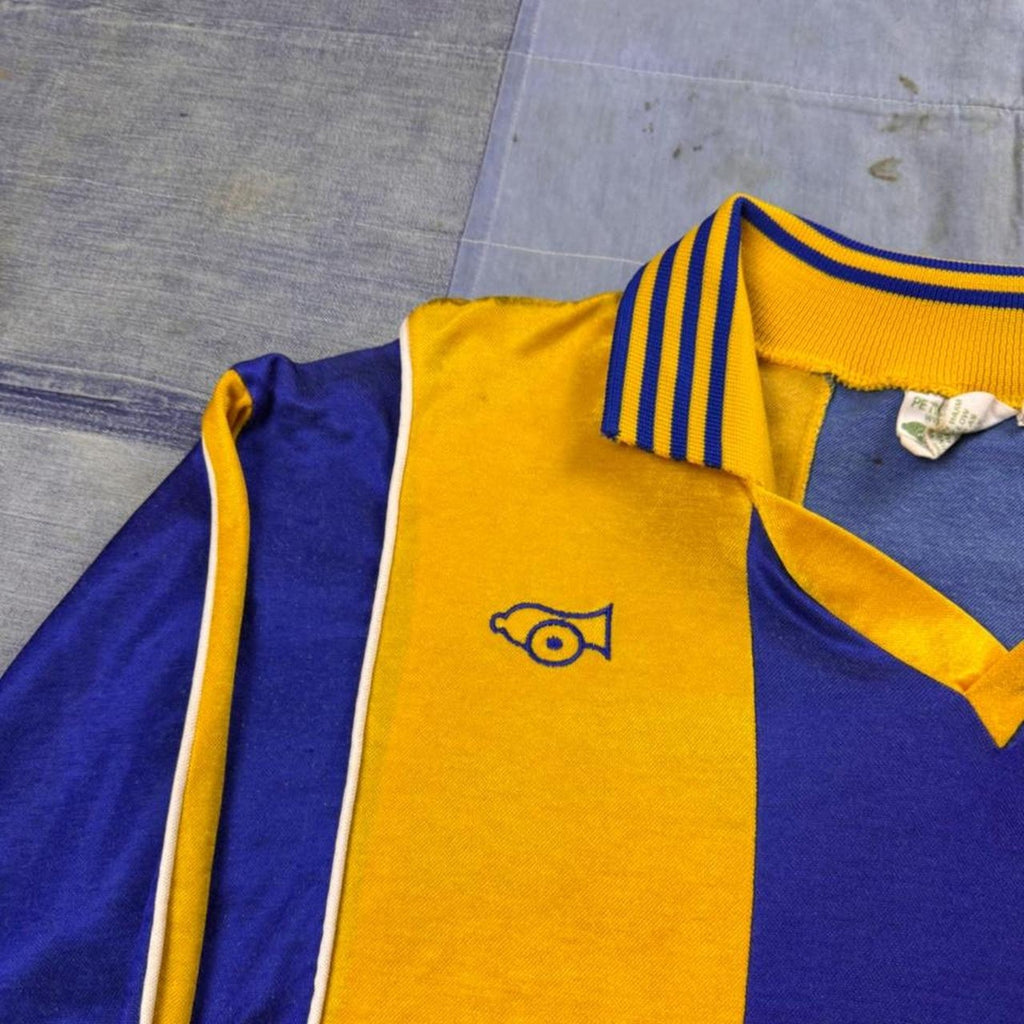 1980s Peter Green Number 14 Long Sleeve Soccer Jersey | Large