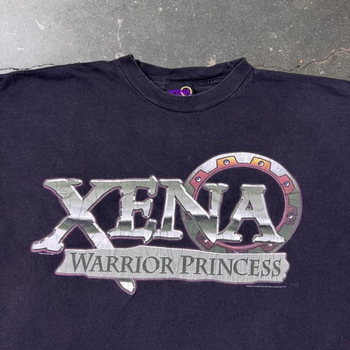 1990s Xena Warrior Princess Official TV Promo Graphic Tee | Extra Large