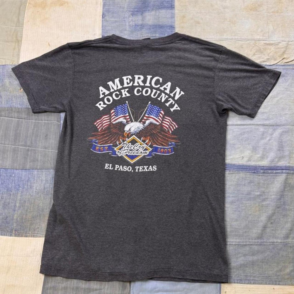 2000s Soul Master American Rock County El Paso Skull Motorcycle Tee | Small