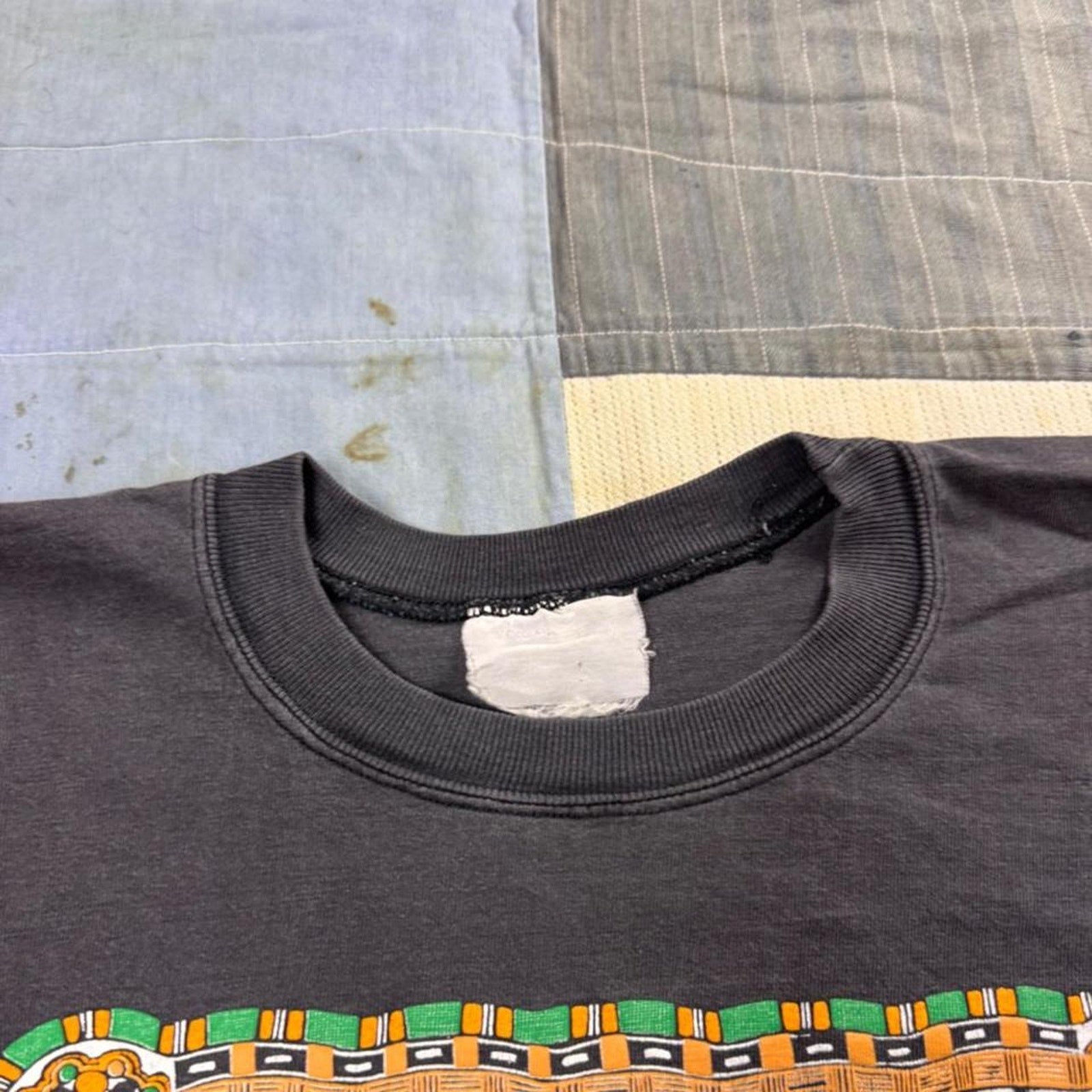 1990s Churinga Crocodile Dreaming Aboriginal Art Tee | XL