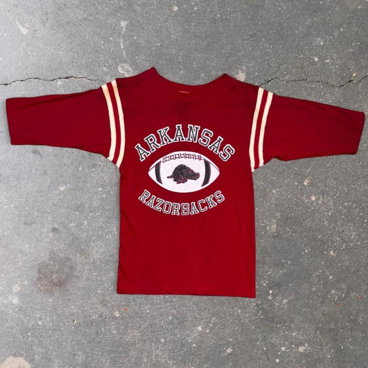 1980s Arkansas Razorbacks Football Jersey baby Tee | Large