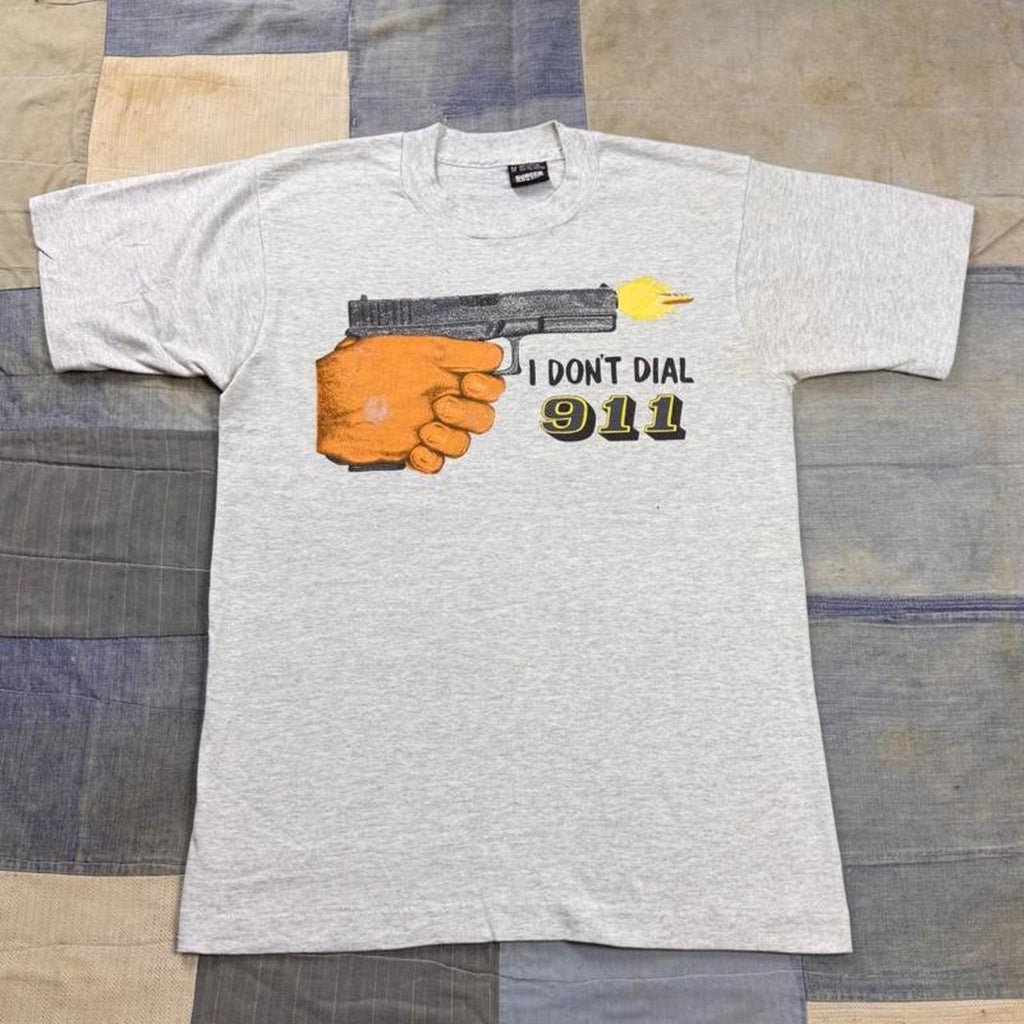 1990s “I Don’t Dial 911” novelty graphic tee | medium