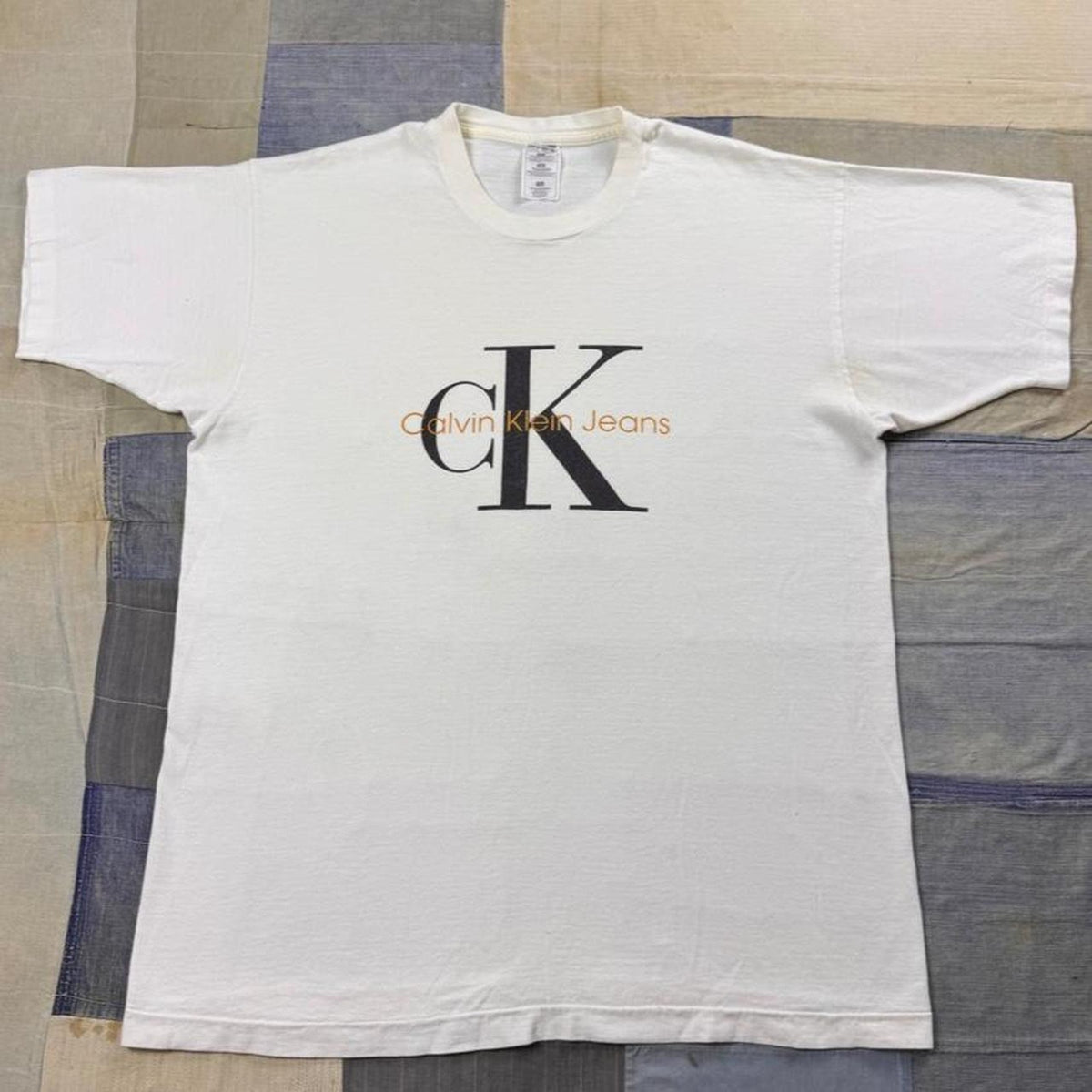 1990s Calvin Klein Jeans CK Logo Graphic Tee | XL