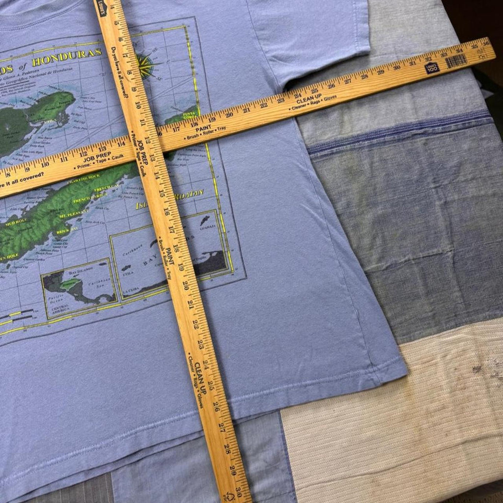 1996 Bay Islands of Honduras Double-Sided Map Tee | XL