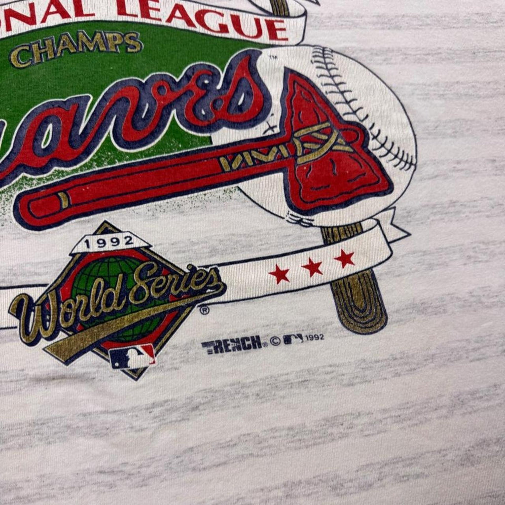 1992 Atlanta Braves National League Champs World Series Double Header Tee | XL