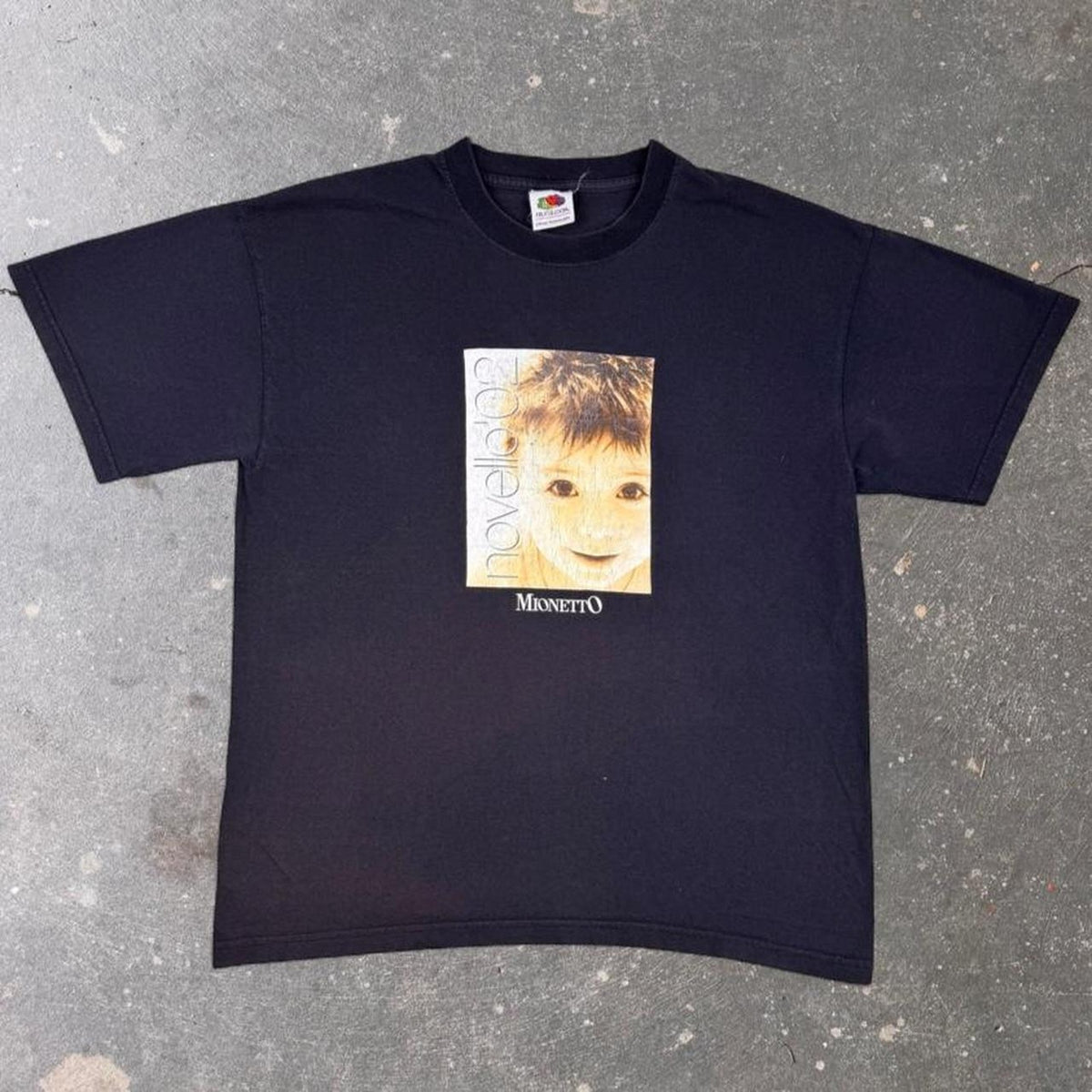 2000s Mionetto Graphic Tee Black Fruit of the Loom | Large