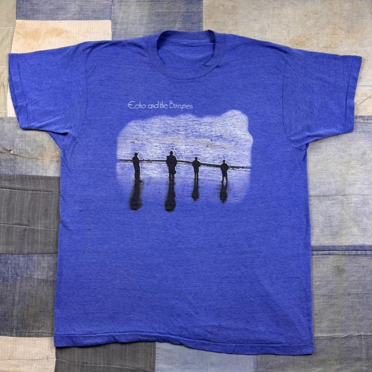 1990s Echo and the Bunnymen Band Graphic Tee Blue | Large