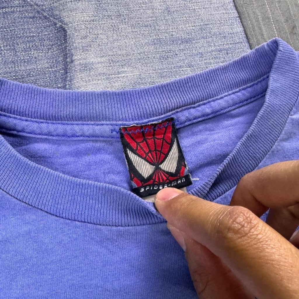 2002 Spider-Man Movie Mask Graphic Tee | Small
