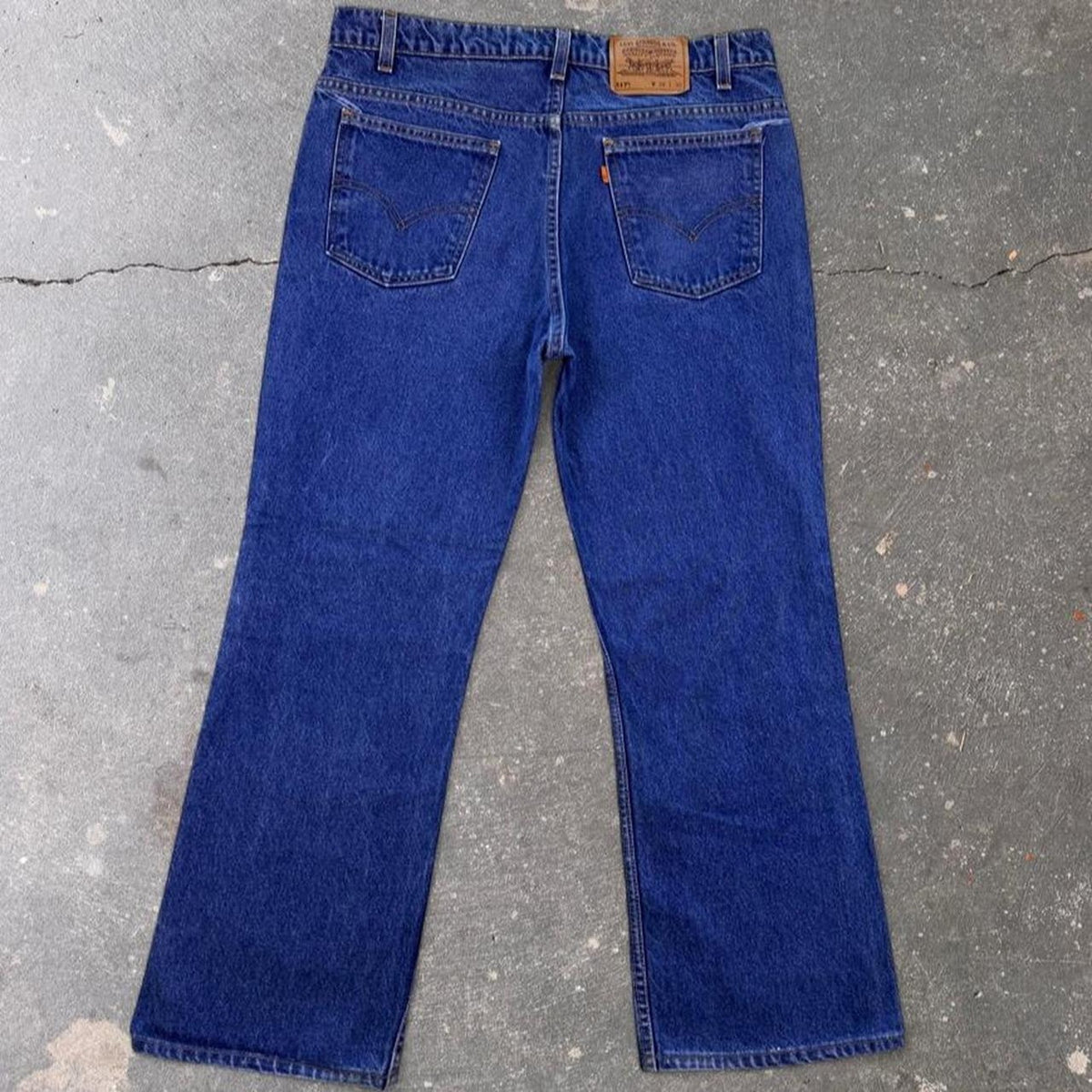 1990s Levi's 517 Orange Tab Made in USA Jeans | 35 x 28
