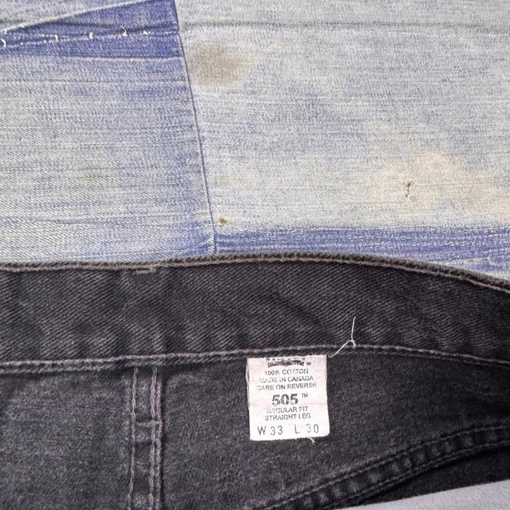 1990s Levi’s 505 Faded Black Regular Fit Jeans | 31x29.5