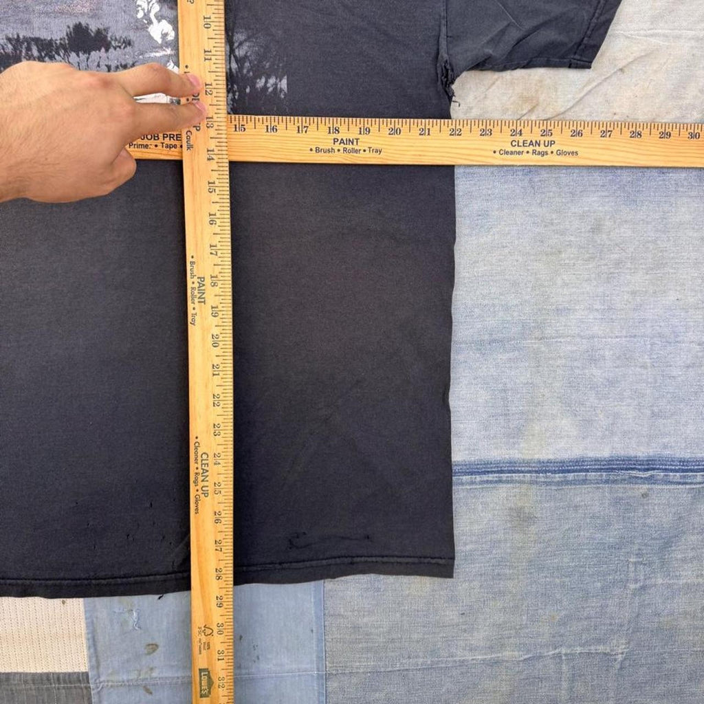 2000s Funeral Procession Total Black Metal Double Sided Band Tee | Extra Large